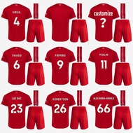 New 2023 Liverpool Home Jersey Set Adults Men's Football Training Jersey Training Clothing Suit 23-24 AAA++