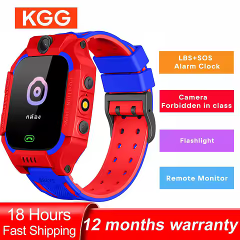 2G Kids Smart Watch Phone Math Game LBS SOS Position Camera Children Call Back Children Waterproof C