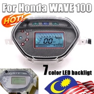 HONDA WAVE100 CLASS ALPHA CX METER DIGITAL SET Tokyoda DIGITAL METER Alpha Speedometer 7 Colors Back