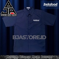 KEMEJA Indofood K1 Navy Quality Food Symbol Shirt