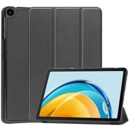 全城熱賣 - 適用於華為Matepad SE 10.4 卡斯特紋純色三折支架平板皮套（黑色）