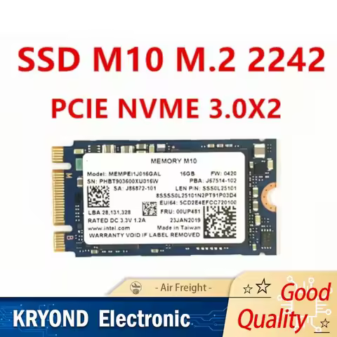 New Original M10 SSD M.2 2280 2242 SSD 64GB 32GB 16GB PCIE NVMe3.0X2 Internal Solid State Drive For 