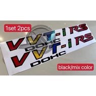 S764 2pcs VVTI DOHC RS Side Car Sticker