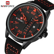 Naviforce นาฬิกาข้อมือควอตซ์ สายหนัง สไตล์ทหาร สําหรับผู้ชาย 9074
