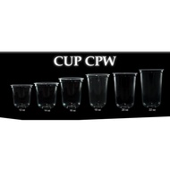 500pcs Cup Plastik Capsule Brand  CPW Thailand Gelas Plastik Boba 12oz 14oz 16oz 18oz 20oz 22oz
