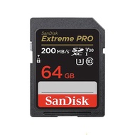 SANDISK   Extreme PRO SDXC 64GB U3 V30 記憶卡(公司貨) (讀/寫速度: 200MB/90MB)