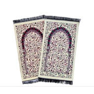 SEJADAH AL RAWDAH PREMIUM WHITE/CREAM [35X65CM]