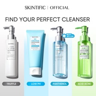 SKINTIFIC 3 Cleansers | Panthenol Gel 120ml + 3X Acid Acne Cleanser + Amino Acid Mousse | Pencuci Mu