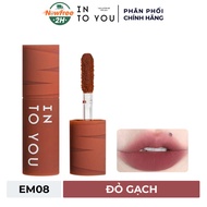 [Mini] Son Kem Bùn & Má Hồng Into You - EM08 Đỏ Gạch 1g