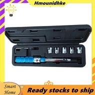 7PCS Drive Click Torque Wrench Set 2-10 NM Spoke Torque Wrench Steel Torque Wrench Set 2-10 NM with 