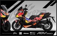 สติ๊กเกอร์แต่งลายรถ Honda ADV 350 2021-2023 ลาย RedBull V.2