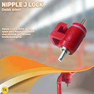 Nipple + Dripcup Ayam/Pipa Bulat/Alat Minum Ayam/Nipel/Niple/Nippel/Nipple/Nepel Ayam A5 A9 - Alat T