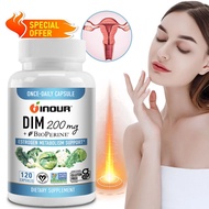 INOUR DIM 200mg with BioPerine | Supports Estrogen Metabolism & Hormone Balance | Vegan Capsules