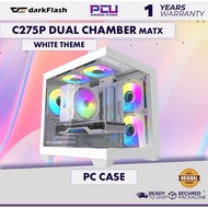 DARKFLASH C275P DUAL CHAMBER MATX CASING - WHITE