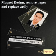 MAGNETIC ORGANISATION CHART 1R PHOTO PICTURE FRAME SLOT / CARTA ORGANISASI 1R SLOT GAMBAR