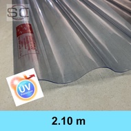 Fiber Gelombang Transparan 2.10 m - UV Atap