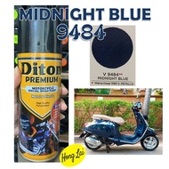 Cat Pilox Diton Premium Vespa Midnight Blue 9484 Warna Biru Tua Gelap Metalik Pespa pilok pylox pylok