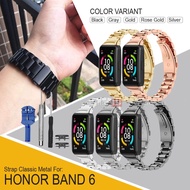 Classic Metal Stainless Steel Watch Band Strap For Honor Band 6 / Huawei Band 6
