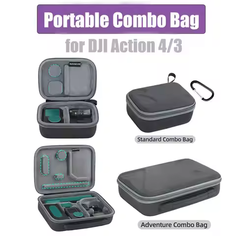 Storage Case For DJI Action 4/Action 3 Adventure Combo Bag Mini Standard Combo Bag Portable Carrying