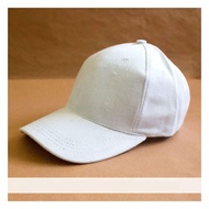 Topi Baseball Pria Polos Keren Sporty / Baseball Cap Hitam Dewasa Pria Wanita Casual Sport Hitam Put