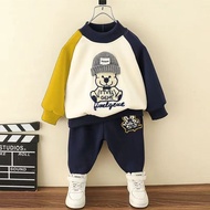 Sweatshirt Boys Suit Style Fashionable Sweatshirt Two-Piece Suit Children Winter Clothes Clothes 202
