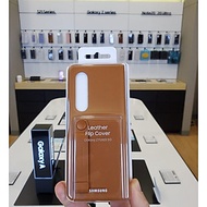 Bao da Samsung Z Fold 3 5G - Leather Flip Cover - Hàng chính hãng