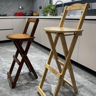 Foldable bar chair, high footed stool, household folding high stool, elevated chair, living room high footed stool, adjustable
