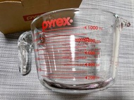 《全新現貨》未使用💚康寧Pyrex玻璃單耳量杯1000ml