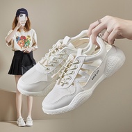 White Breathable Mesh Sneakers - Trendy Summer Sport Style HY10120260421