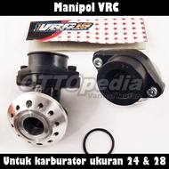 VRC Intake intek Manifold Manipol Techno Putar leher Angsa Karburator Karbu PE PWK 24 &amp; 28 mm Universal