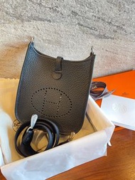 🦄Hermes Mini Evelyne黑銀 24年1月正單