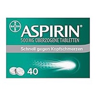 Aspirin 500 mg Coated Tablets, Especially Fast And Effective Against Headaches With Good Compatibility 80107404 40