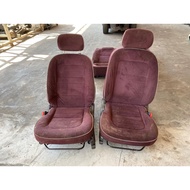 DAIHATSU GINO L7 / PERODUA KENARI MAROON SEAT COMPLETE SET ORIGINAL HALFCUT JAPAN SEATS L700S