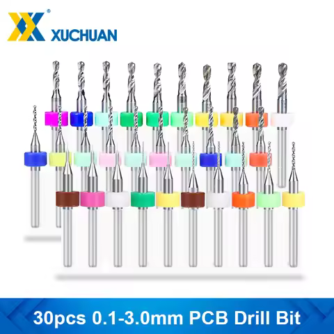 PCB Micro Drill Bit 0.1-1.0 1.1-2.0 2.1-3.0mm Micro Gun Drill For Drilling PCB Circuit Board Carbide