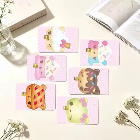C-Cute Food Num Noms Credit Card HD Stickers Small Chip Waterproof Sticker Game Card Decal Gift