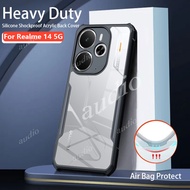Realme 14 14T 5G อะคริลิคป้องกันเกราะโปร่งใสตกหล่นตัน เลนส์กล้องถ่ายรูปปกป้อง เคสสำหรับ Realme 14 14