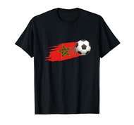 Morocco Soccer Ball Morocco Flag Jersey - Morocco Football T-Shirt