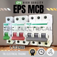 EPS Mcb 1P 2P 3P Mcb 6A 10A 16A 20A 32A 40A 63A  [SIRIM APPROVEL] [100%ORIGINAL]