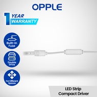 Opple LED Strip Light Compact Driver, for LED strip lights Built in Fuse, Double Driver Accessory fo