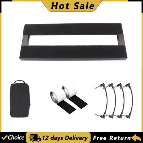 Guitar Effect Pedal Board Pedalboard Aluminum Alloy Guitar Pedalboard with Carrying Bag Effect Pedal