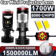 2PCS Y7D-H Car LED Headlight Mini Projector Plug And Play Car Mini H4 LED Headlight Projector Lens N