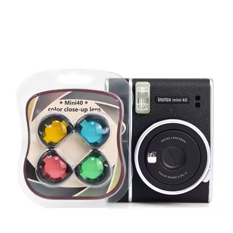 Close-up Colored Lens Filter Set Mini 40 Camera Colorful Camcorder Cute for Fujifilm Instax Mini 40 