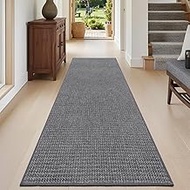 DEXI Runner Rugs for Hallway, 3x8 Non Slip Rug with Rubber Backing, Dirt Trapping Carpet for Bedroom