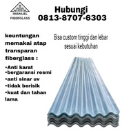 ATAP GELOMBANG, ATAP FIBER ASBES, ATAP TRANSPARAN