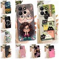 For ITEL A60 A60s A662LM Cover For ITEL A60s Case Silicone Fashion Cute Cat Funny Pattern Casing