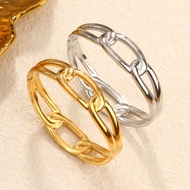 Trendy Titanium Steel Bracelet for Women, Titanium Steel Small Chanel Style Quilted Pattern Smooth B