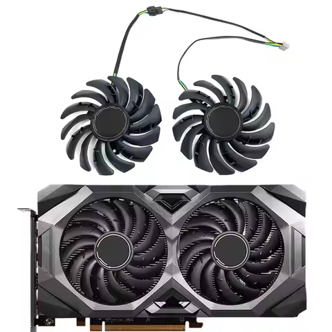 NEW 87MM PLD09210S12HH RX 5700 XT MECH OC GPU Fan，For MSI Radeon RX 5600 XT、RX 5700、RX 5700 XT MECH 