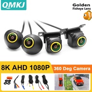 QMKJ 8K Câmera Veicular De 360 Graus Vista Surround 720P/1080P AHD Right + Left + Front Rear View Si