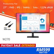PRISM+ W270 27" 144Hz/100Hz Productivity Monitor [1920 x 1080]