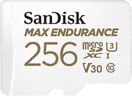 SanDisk 256GB MAX ENDURANCE microSDXC Card with Adapter for home security cameras and dash cams - C1
